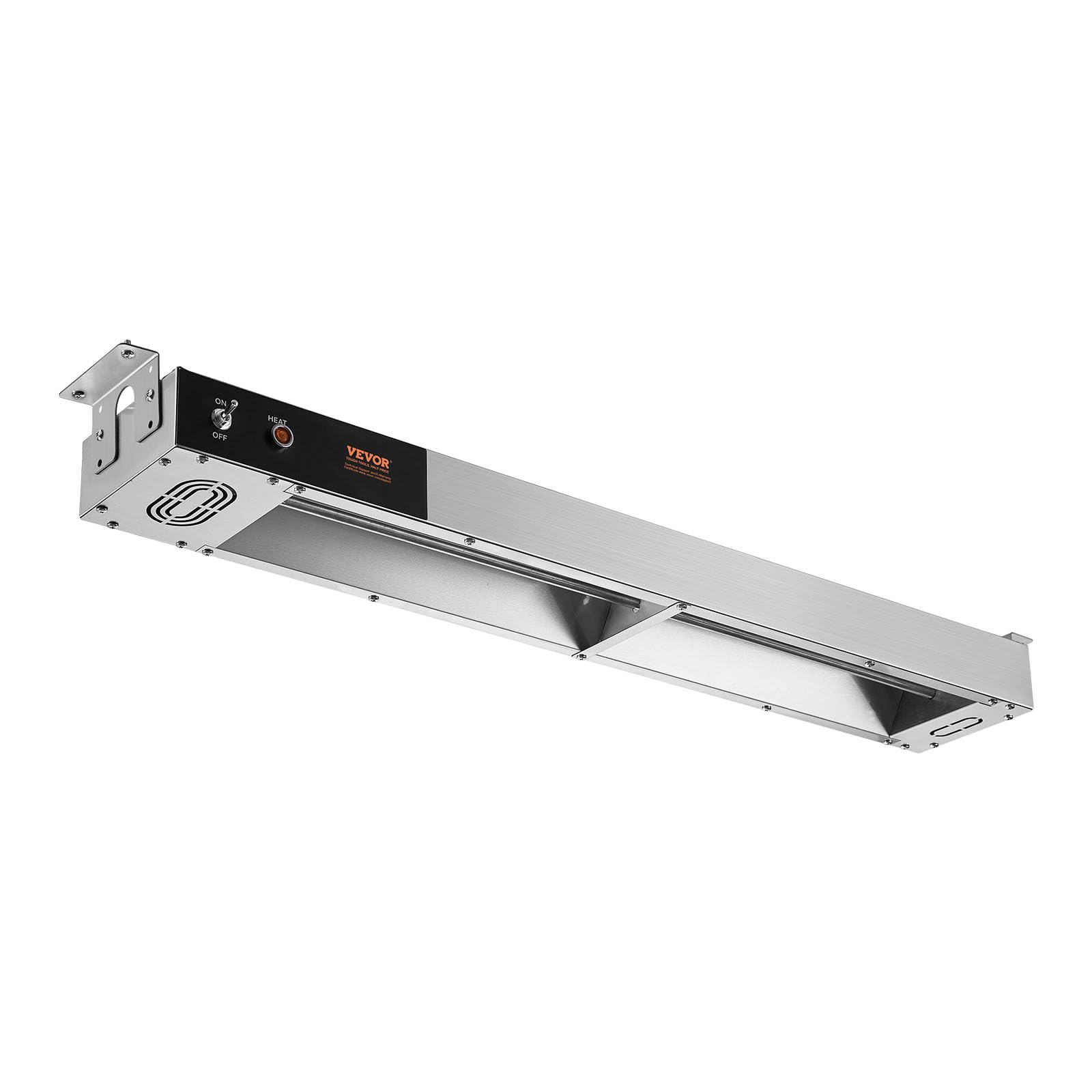 VEVOR Chauffe-Frites Commercial 850 W Lampe Chauffe-Plat Suspendue en Acier Inoxydable Température 40-50 ℃ pour Maintien au Chaud Pizza Poulet Frit Hamburger Aliments Buffet Cuisine Restaurant Magasin