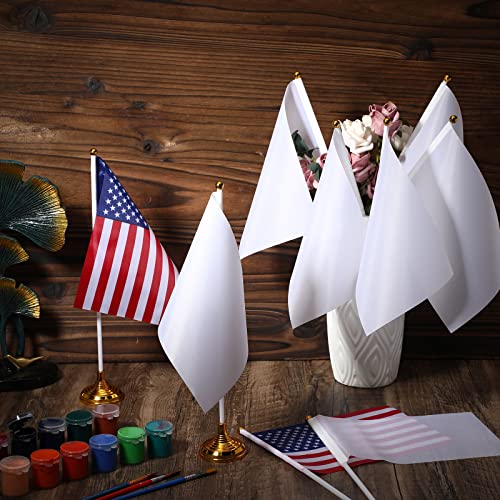 Petit drapeau de bureau vierge Tatuo 14 x 21 cm à personnaliser pour loisirs