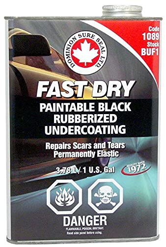 Dominion Sure Seal Undercoating Spray – Heavy-Duty Rust Reformer, Protective Automotive Undercoat for Vehicles, Ideal for Bed Liners, Black Paint, and Rust Prevention 28.1 fl oz