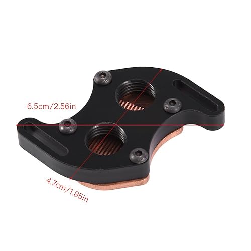 Miniatura 4 de Bloque de refrigeración por agua, mini puente sur bloque de agua de refrigeración kit base de cobre rojo para computadora PC 4.4-5.8CM, kit de