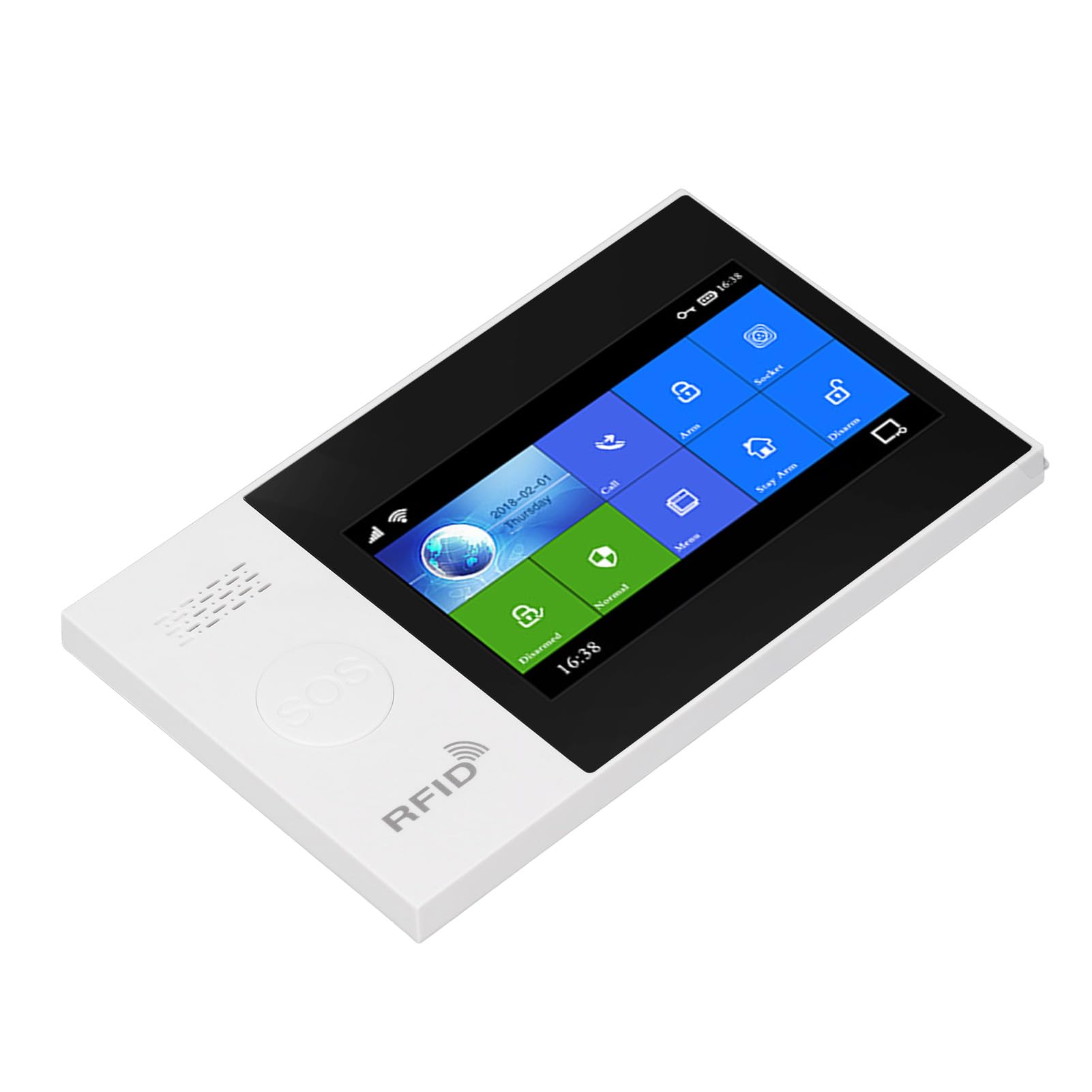 avec interphone 2 Voies et sirène 115 DB – Système d'alarme Domestique WiFi GSM – Kit d'alarme antivol Compatible avec Le matériel Tuya – Prend en Charge 99 Zones de défense et