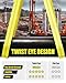 4 Pcs Twisted Eye Lifting Sling with UV Resistance, Lucky Straps 6' x 2