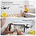 DEERC D20 Mini Drohne für Kinder mit 1080P Kamera, faltbarer RC Quadcopter mit FPV Live-Übertragung, Optischem Fluss, Gestensteuerung, Flugbahn, Headless-Modus, 3D-Flip für Anfänger, Schwarz,C0