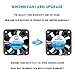WINSINN 40mm 5V USB Fan - Dual Ball Bearing 5000 RPM Cooling Fan Replacement for PC/CCTV/Camping Power Bank/USB Devices, 1M Cable Brushless 40x10mm (4Pcs)