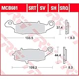 TRW Moto Bremsbelag Sinter Street für Scheibenbremsen bei Hochleistungsmotorrädern, Tourer und Custom Bikes, KBA zugelassen durch ABE, Packungsinhalt gem. Zeichnung bzw. Produktabbildung