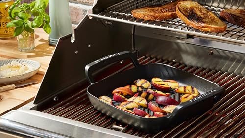 Image of Le Creuset Enameled Cast Iron Square Grill Pan, 10.25 inch