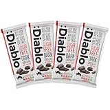 Diablo No Added Sugar Dark Chocolate Bar – Maltitol Sweetened, Low Carb & Gluten-Free Treat, Ideal Snack for All – Celebrate Any Occasion, Birthdays, Valentine’s, Anniversary – 85g, 4 Packs