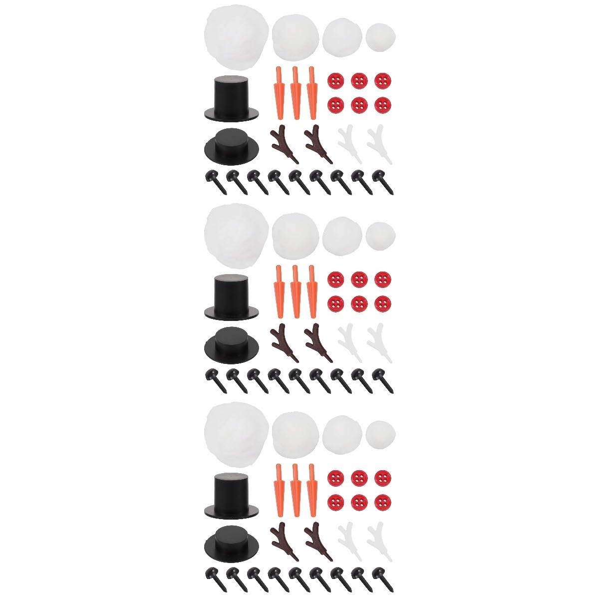 Toyvian 9sätze Weihnachts Schneemann Zubehör Kit Für Kreative Eltern Bastelprojekte Inklusive Einzigartiger Materialien Für Realistische Dekorationen Und Spaß Beim Gestalten