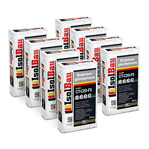 Isolbau Bodenausgleichsmasse 2-20mm CT-C20-F5-200 kg Selbstnivellierende Ausgleichsmasse für Bodenunterlagen im Innenbereich