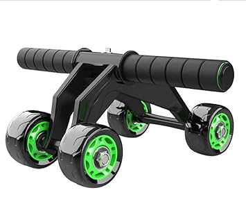 Giteshhalf Portable Trainer 4 Wheel AB Roller Wheel Toner Exercise Equipment for Abdominal Core Workouts and Belly Fat Reducer