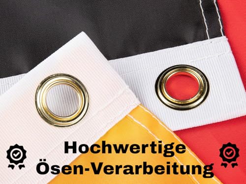 FlagShipper 90x150 cm – Stoffflagge mit Motiv „Antifaschistische Aktion“ – Für Demo, Kundgebung & Wahlveranstaltung – Europawahl & Bundestagswahl – wetterfest & robust (Schwarz)