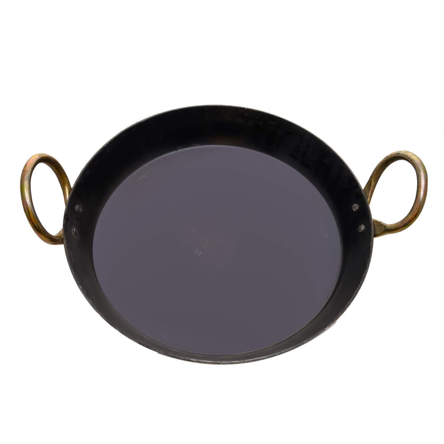 Mehtatextile Heavy Base Iron Flat Kadai/Tavi/Fry Pan/Tai for Making jalebi, dal tadka, etc (11" Inch) (B0DCFYJL99) Amazon Price History, Amazon Price Tracker