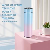 Flintronic Termosz 500ml - Rozsdamentes Acél Hőszigetelt Kulacs LCD Hőmérséklet Kijelzővel - Vízálló, BPA-mentes Termobögre Kávéhoz, Teához  6
