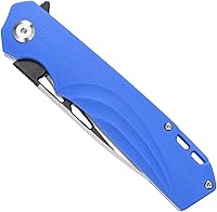 Vista 3 de Sitivien ST141 - Cuchillo plegable, hoja de acero D2 G10, cuchillo de bolsillo EDC para supervivencia, senderismo, campamento, pesca (azul)