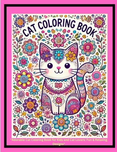 Adorable Cat Coloring Book For Kids And Cat Lovers: Fun & Relaxing Designs: Easy Cat Coloring Book For Kids, Best Premium quality 30 pages, For All ... relaxing Activity book, Best Gift for Kids image 2