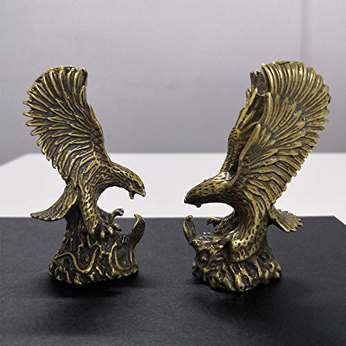 Mini statuetta in ottone con aquila da 2,4 cm