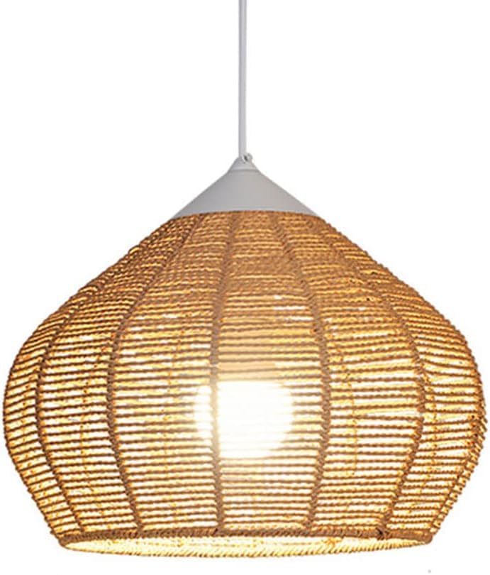 Lámparas bohemias de techo colgantes de mimbre y granja chic