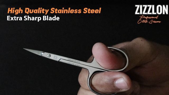 Amazon.com : ZIZZLON Cuticle Scissors Extra Fine Curved Stainless