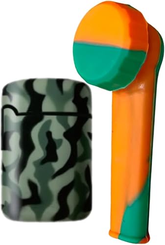 Green Army ZL-3 Torch Jet Lighter And Orange Mini Silicone Rasta Pipe