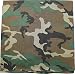 Military Army Camouflage Bandanas (Woodland Camouflage - 22" x 22")