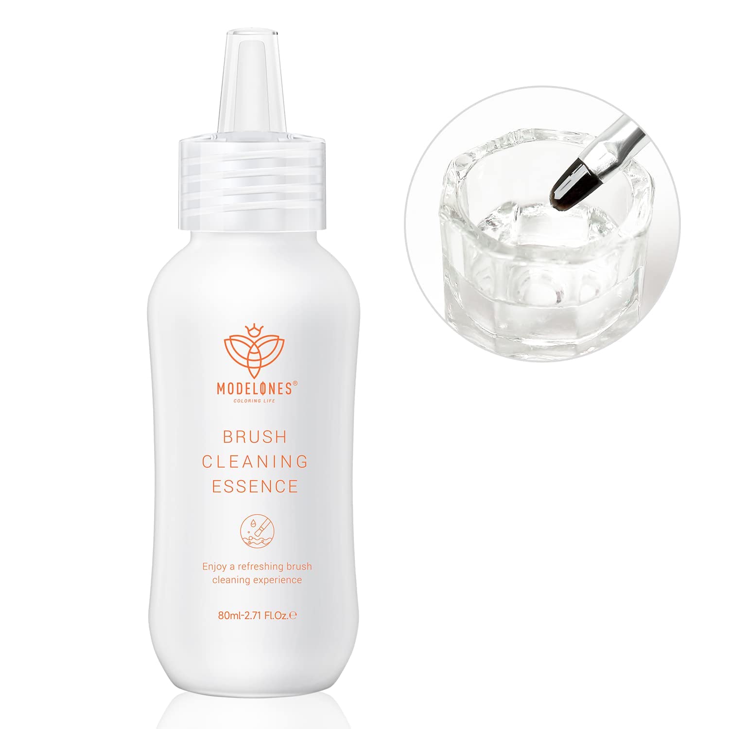 Modelones Nail Art Brush Cleaner & Restorer from BELLE GAGA® for Gel Polish/Nail Extension Gel/Nail Art Liner/Dip Powder/Acrylic Builder Manicure Brush DIY Salon at Home - 80ml/2.71 Fl.Oz-image-43