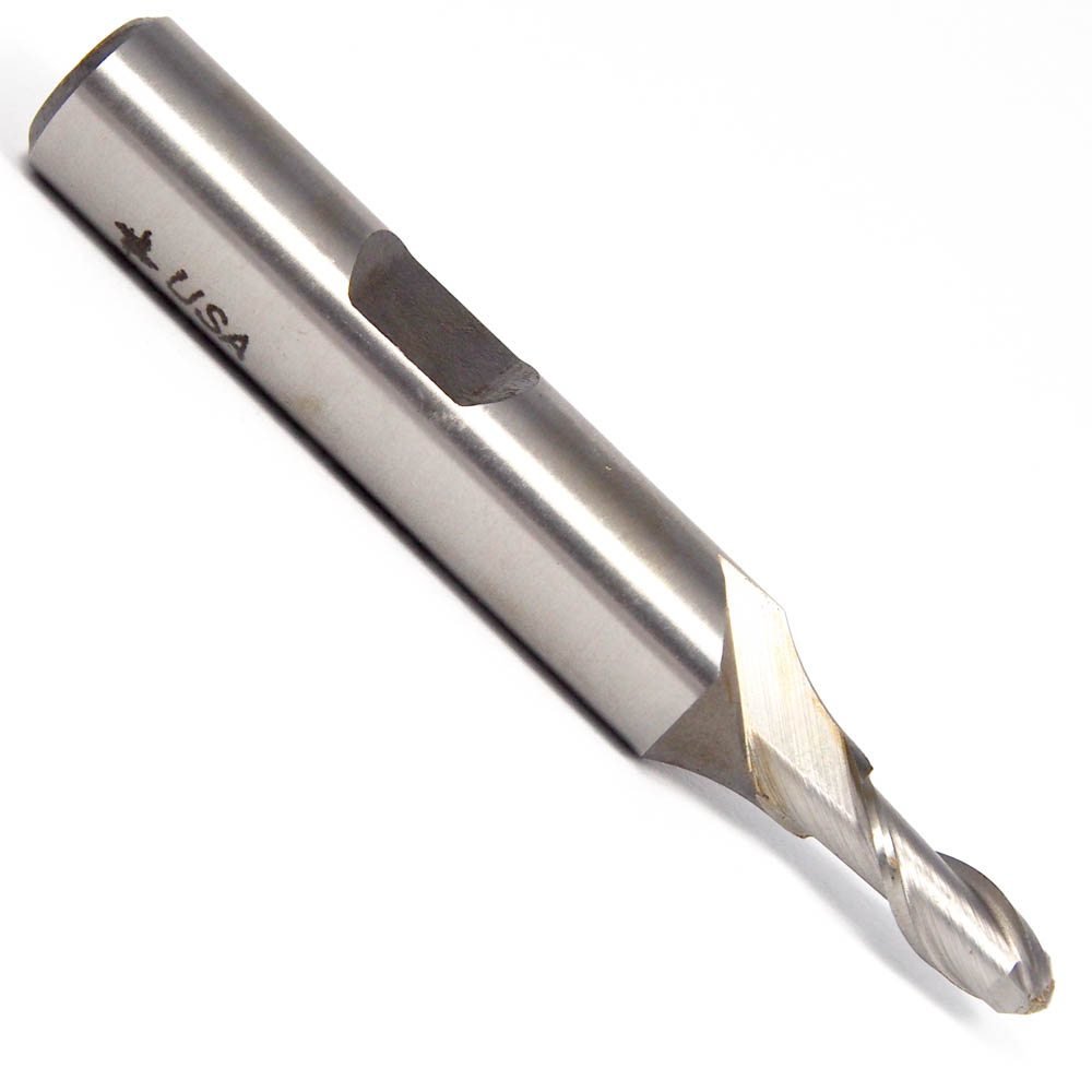 Brubaker Cobalt Ball End Mill 3/16" 2FL 82702-00-B