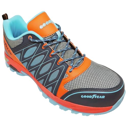 Goodyear GYSHU1583 S1P/SRA/HRO - Calzado de Trabajo, Multicolor, 43 EU