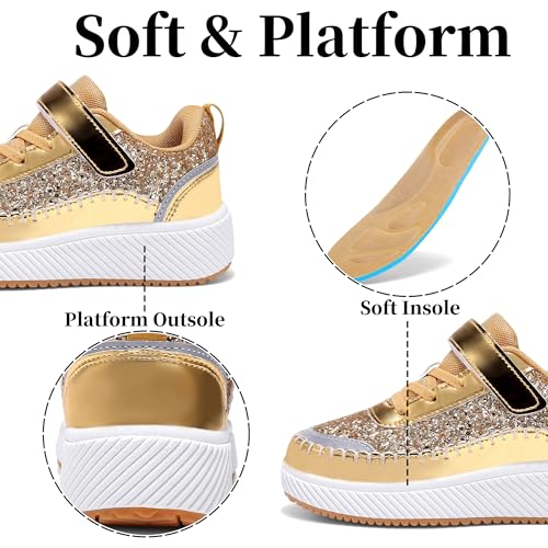 Girls Boys Sneakers Kids Running Tennis Shoes Glitter Sparkly Braided Bling Design,Athletic Shoes for Children Youth3