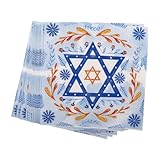 veemoon 20pezzi tovaglioli luminosi hanukkah in usa e getta con motivo menorah e stella david per cocktail party e feste ebraiche