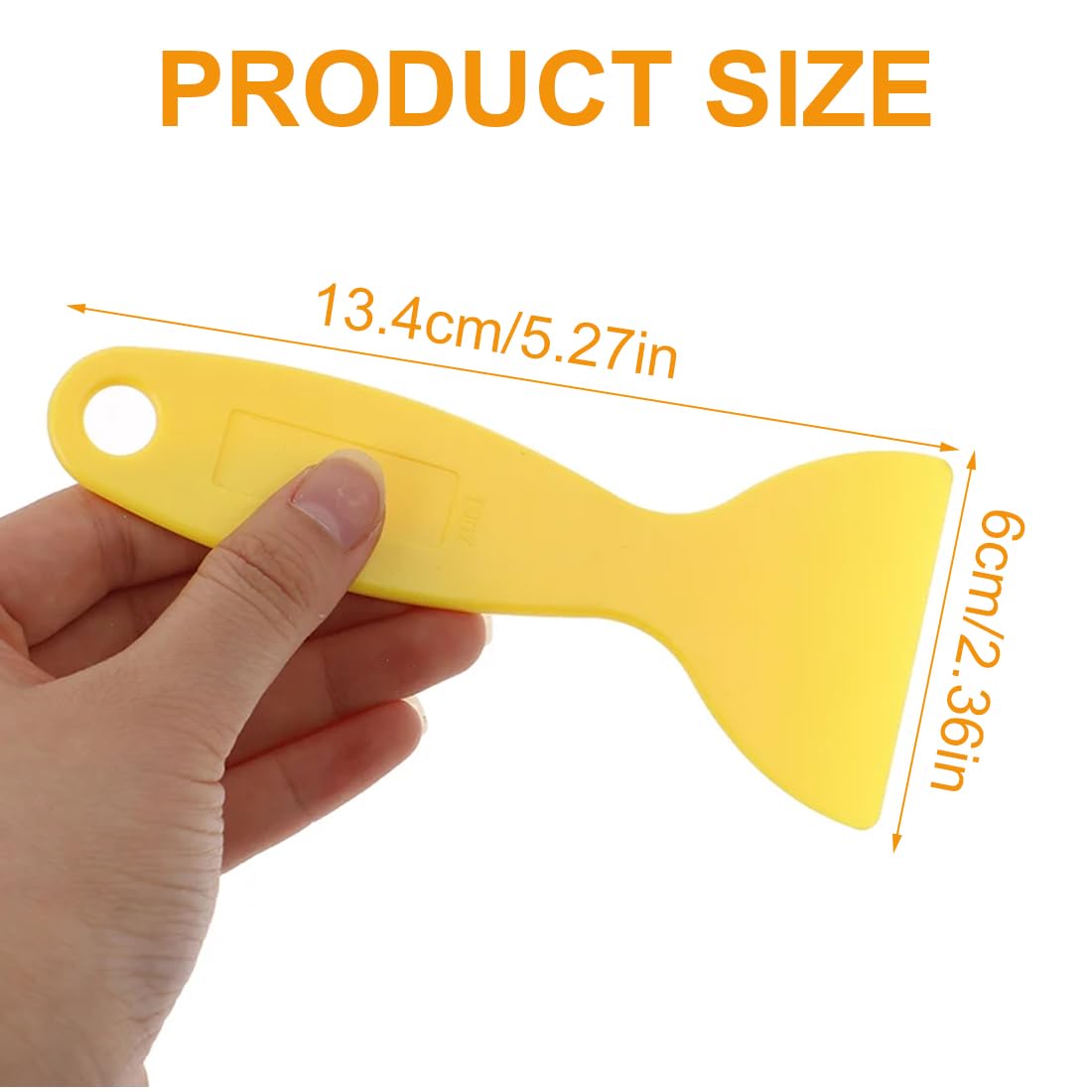 4 Raschietti Per Ghiaccio Congelatore BORISCA - In Plastica Alimentare, Bianco - Foto 5