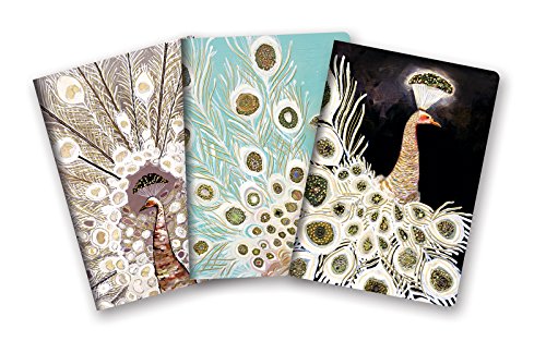 Studio Oh! 3-Pack Notebooks in Coordinating Designs, Eli Halpin Peacocks