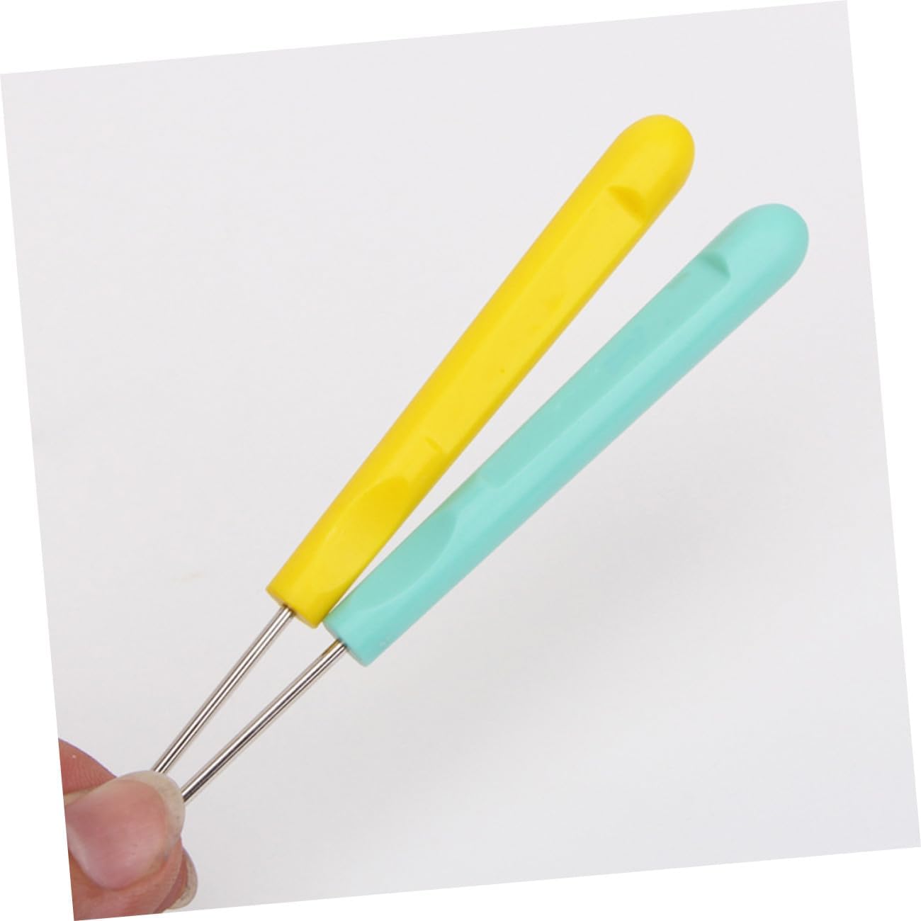 Operitacx 20pcs Sewing Awl Tool for Tailor Plastic Handle Awls DIY Sewing Tools Steel Pricker Random Color