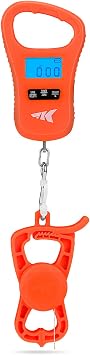 KastKing ToughTide Fishing Scale, USB Charging, 65lb Capacity, Ultra-Thin Digital Fish Scale, LCD Display, Ergonomic Handle, Fish Scales Digital Weight, Fishing Accessories for Men