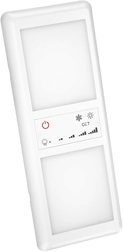 Jtron Luces interiores de doble LED para autocaravana, 12 V CC con interruptor de pantalla táctil de iluminación de 5 modelos, repuesto interior de