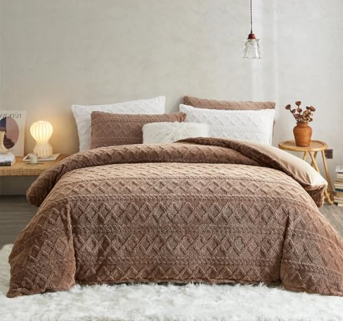 Sedefen Flauschig Bettwäsche 200x220 cm Khaki Biber Flanell Fleece...