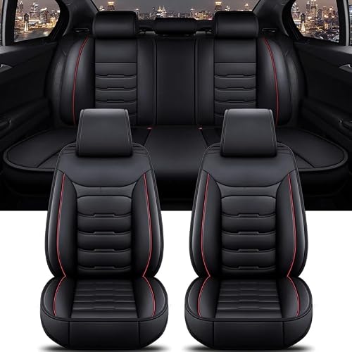 Hipatu A/Blackred Hiptu Lether Cr Set Cover Sets For Polestr 2 2020+, Full Set Front Nd Rer Set Protectors, Uto Wterproof Set Covers Cushions Comptible Irbg,