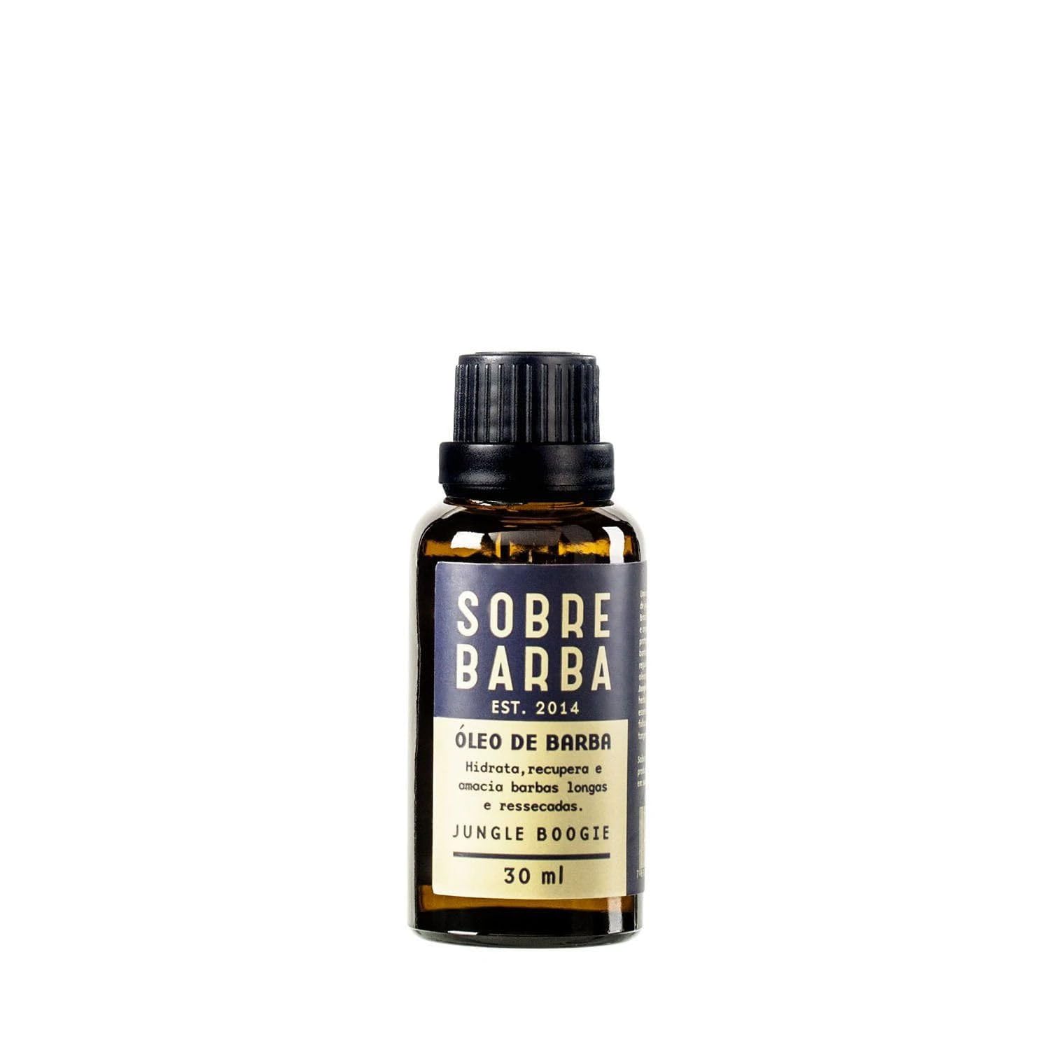 Óleo de Barba Jungle Boogie, Sobrebarba, Azul, 30 Ml