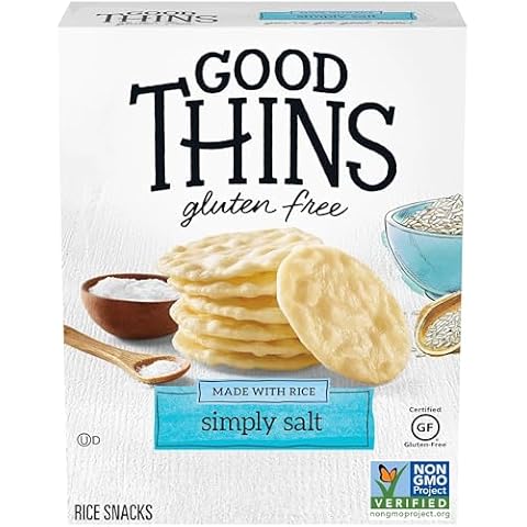 Good Thins Simply Salt Rice Snacks Gluten Free Crackers, 3.5 oz Cover