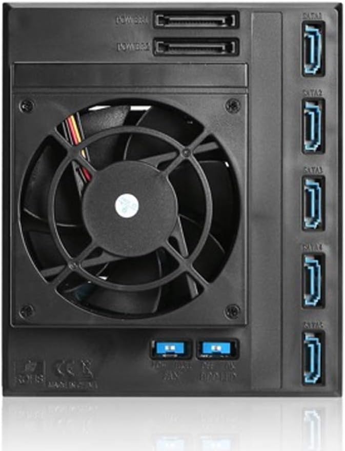 ISTAR BPN-DE350HD-BLUE Trayless 3X 5.25 to 5X 3.5 12Gb/s HDD Hot-swap Rack