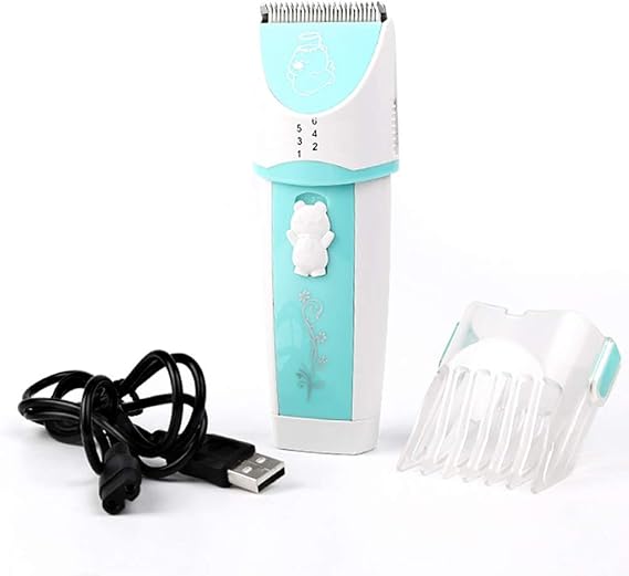Bebe Tondeuse A Cheveux Electrique Pour Enfants Ne Fait Pas Mal A La Peau A Faible Bruit Apparence Mignonne Blue Amazon Fr Hygiasne Et Soins Du Corps
