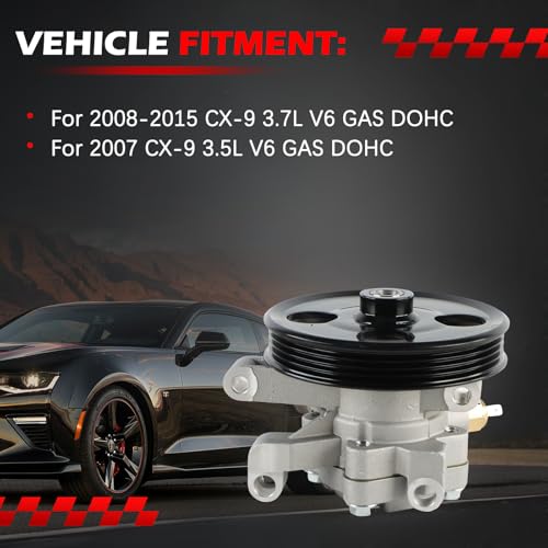 Autodevil 21-358 Power Steering Pump Fit for CX-9 2008-2015 3.7L V6, CX-9 2007 3.5L V6, Power Assist Pump with Pulley Replacement for 990-0704, LF2432650C by Autodevil - Used condition - Image 2
