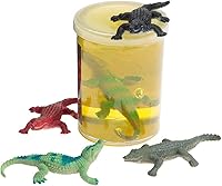 Vista 1 de WARM FUZZY Toys Full Case (12) Masilla de cocodrilo Juguetes antiestrés de cocodrilo para niños 12 cocodrilos surtidos diferentes incluidos