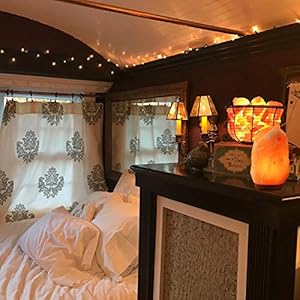 Natural Himalayan Pink Salt Lamp Crystal Salt Lamp Night Light with Real Wood Base ELT Certified Dimmer Switch–Perfect Holiday Gift 7 11 LBS