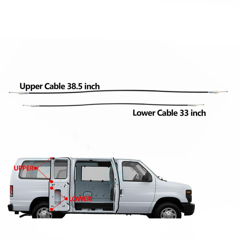 Rear Door Latch Cable For Ford E-Series Van 1992-2014 - Left Driver Side Upper Rear Door Latch Cable For Ford E-Series Van 1992-2014 - Left Driver Side Upper