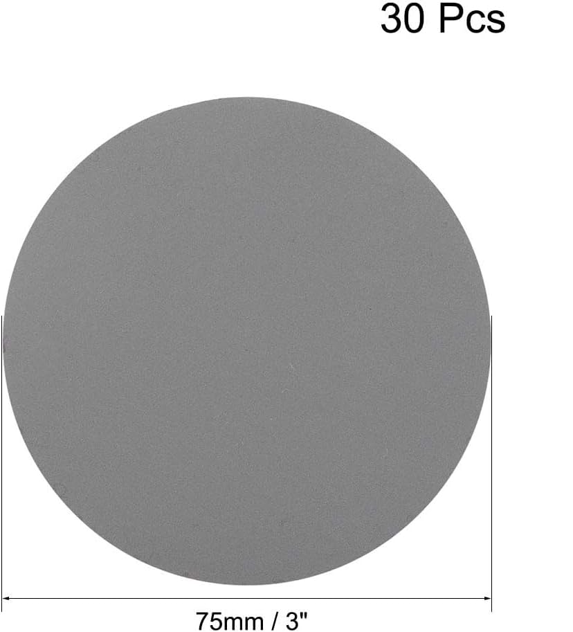 MACHSWON 3 Inch Silicon Carbide Sandpaper Wet Dry Sanding Discs Hook and Loop Sanding Disc 2000 Grit 30pcs - Image 2