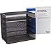 Desk Organizer Tray - Letter Tray in Black Metal Mesh for Organizing Files, Papers, Bills, Folders, Letters, Binders, and More. Desktop Paper Rack for Home, Office, or School (5 Tier)