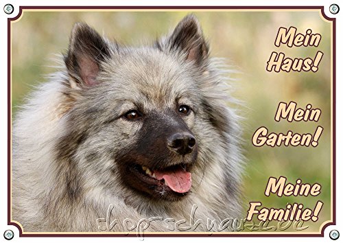 Preisvergleich Produktbild Petsigns Hundeschild - Deutscher Wolfsspitz - wetterbeständiges Metallschild 1,5mm, DIN A5