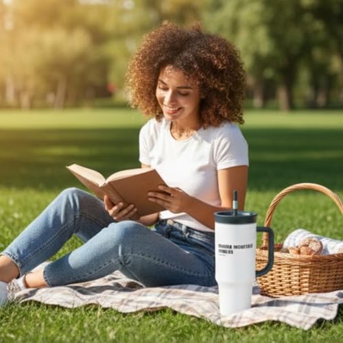 Image of HomeCloud 1200ml Insulated Coffee Tumbler with Lid - Double Wall Travel Mug for Hot & Cold Drinks, Leak-Proof, Durable, Portable, Stylish Stainless Steel Design (Grey)