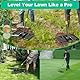 Rasenrechen Rasen Nivellierrechen Metall 182cm Golf Gartengras Surface Rasenwerkzeug Rakel für Rasen Rasenschieber Edelstahl Garten Hinterhof Rasen Flächenebner ( 25x43cm)