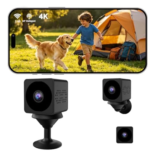 4K Mini Security Camera, No Wifi Needed